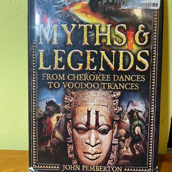 Myths & Legends Hardcover Book Damaged Corner Cherokee Dances Voodoo Trances - Picture 1 of 4